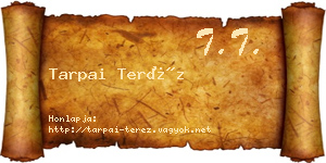 Tarpai Teréz névjegykártya
